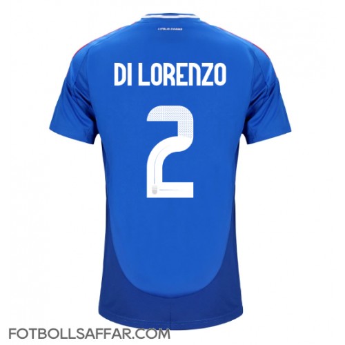 Italien Giovanni Di Lorenzo #2 Hemmatröja EM 2024 Kortärmad